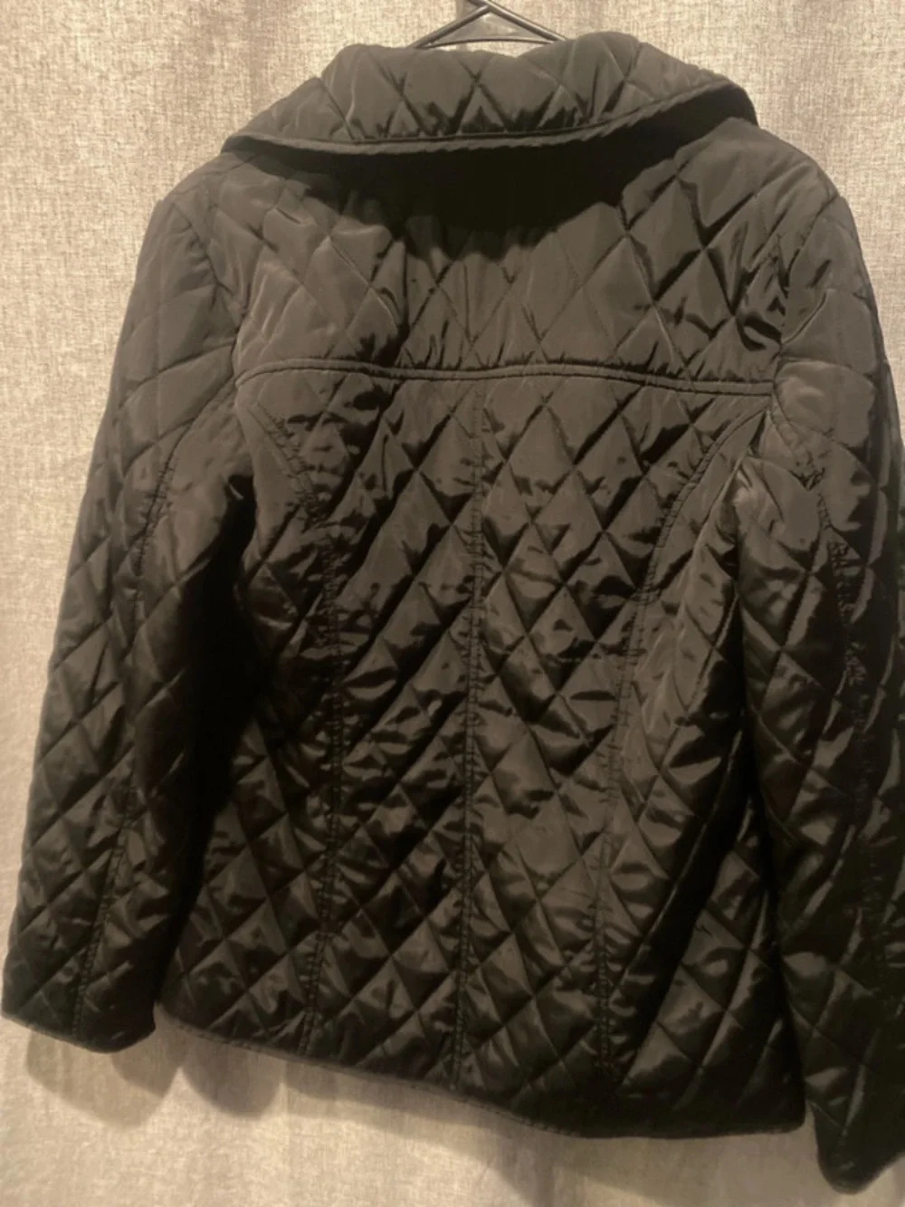 Michael Kors Black Quilted Puffer Jacket with Zip Pockets